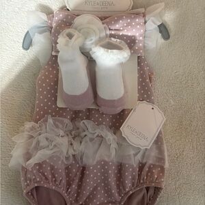 Kyle & Deena Pink Polka Dot Baby Outfit